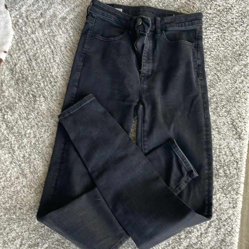 American Eagle High Rise Black Jeans Next Level Stretch